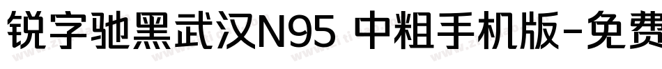 锐字驰黑武汉N95 中粗手机版字体转换